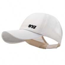 1pc Letter Casual High Ponytail Baseball Cap For Women, Summer Outdoor Travel Versatile Sun Hat UV Protection - Multicolor - View 9