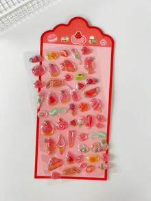 Cute 3D Stickers Featuring Fun, Raised-Relief Designs And A Japanese Anime Style; Durable Stickers Perfect For Decorating Phone Cases, Journals, And Pencil Boxes, Or For Use In Children's DIY Crafts. - Multicolor - View 15