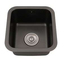 YUNRUX Kitchen Sink With Faucet, Modern Sink, Single-Bowl Sink - 黑色 - 查看 3