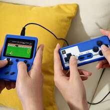 Videogame Console De Jogo Portátil HD 3.0" +500 Jogos Retro 1 Jogadore Conecta TV - Visão 2
