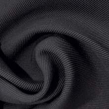 Elegant Office Wear High Waist Bodycon Front Slit Wide Leg Suit Pants Office Essential Black Long Pants - Black - View 7