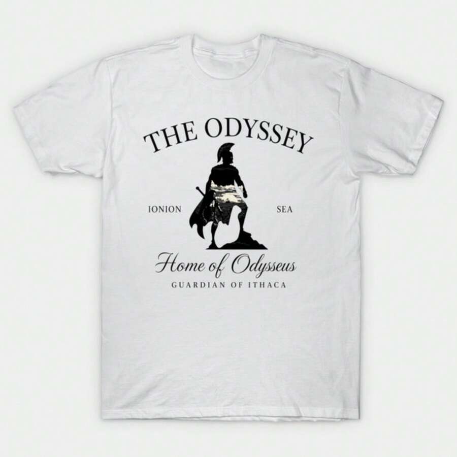 -Unisex Summer T-Shirt - Women's T-Shirt - The Odyssey Home Of Odysseus T-Shirt - Y2K - Music Festival - Outdoor - Hiking - Gathering - Beach - C DX4S - White - View 1