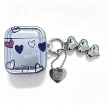 Funda protectora de silicona suave con estilo femenino, compatible con 3, 2, Pro, con pegatinas en forma de corazón DIY, tipo caramelo - Plateado - Ver 11