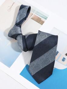 1 Buah Dasi Pria Kasual Modis Serbaguna dengan Motif Patchwork Dua Warna, Cocok untuk Pemakaian Sehari-hari, Belanja, Bisnis, Perjamuan, Pesta, Kencan - MultiWarna - View 6