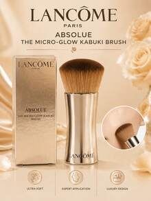 Lancôme 蘭蔻全新純淨底妝刷，超柔軟密實刷毛，完美遮瑕底妝，輕巧便攜，優雅銀色金屬手柄設計，適合日常使用 - 摩卡棕 - 查看 1