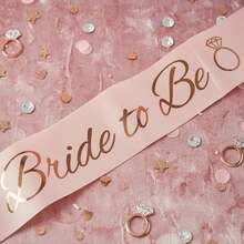 Bride To Be Sash, Bride Sash For Bridal Shower, Bachelorette Party Decorations, Wedding Engagement Party Favors Gift Accessories - Multicolor - View 1