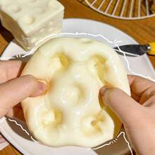 Gefüllter quadratischer Käse-Quetschball, neuartiges weiches Design mit schneller Rückfederung, keine Verformung, süße Schreibtischdekoration geeignet für Zuhause oder Büro, perfekt als Feiertagsgeschenk, lustige und süße Geschenke, Geburtstagsgeschenke, Ostergeschenke, Halloween-Geschenke, Weihnachtsgeschenke, Partygeschenke, Squishy, Squishy-Spielzeug, Squishy-Stressball, Dumpling-Squish, Spielzeug für Erwachsene und Mädchen - Verschiedenfarbig - Übersicht 8