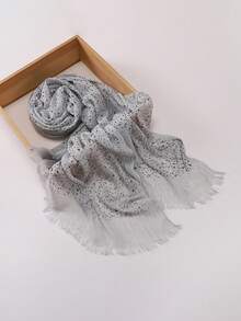 1PC Printed Polka Dot Scarf Shawls And Wraps Blanket Neckscarf Soft Lightweight Daily Fashion Casual Evening Dresses Party Travel Office Wedding Gift - Multicolor - View 7