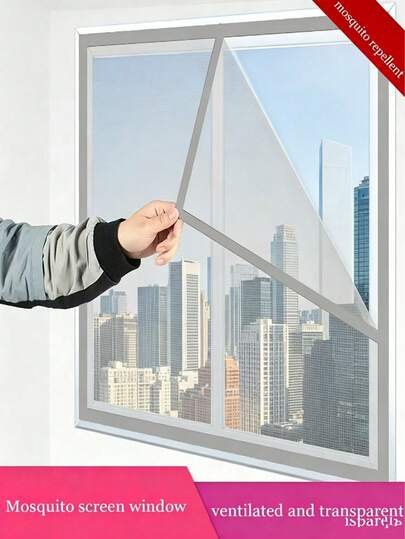 High Transparency Mosquito Net Window Screen, No Drilling Self-Install Mesh, Universal For Sliding Windows, Dust-Proof Fine Mesh Screen