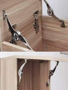 Bisagras hidráulicas de parada aleatoria para puerta de gabinete de cocina, bisagra ajustable pulida, herraje de soporte para tapa abatible de muebles - Barra de soporte - Ver 11