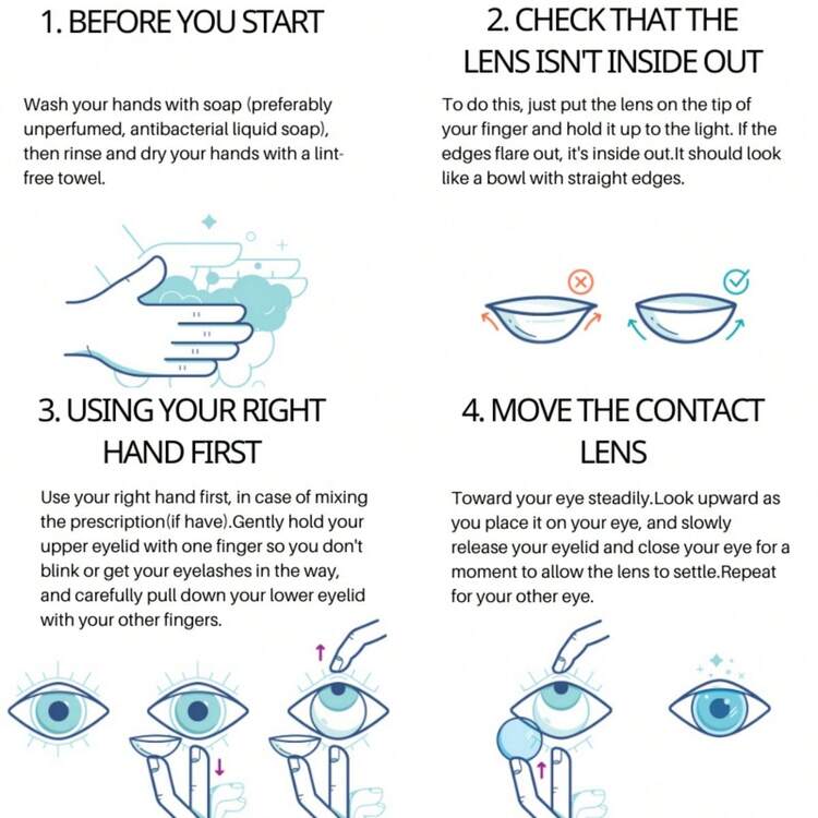 عدسات لاصقة تجميلية Eyeshare بلون طبيعي للعيون، حدقة خضراء، زوج واحد، سنوية الاستخدام - أخضر - مشاهدة 5