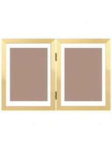 1pc Foldable Photo Frame With Opening Design, Perfect For Storing Souvenirs, Travel Photos And Pet Photos. Suitable For Bedroom Desk, Living Room Shelf, Office Decor Or Couple Memory Collection. Essential Minimalist Home Decor - Multicolor - View 12