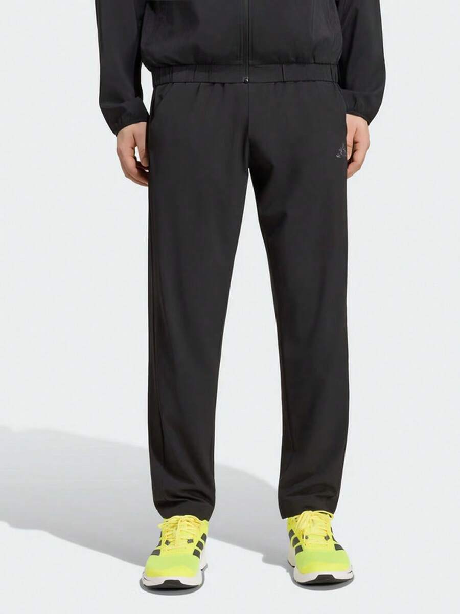 Adidas 全新PL ES HP PANT梭織速乾訓練透氣運動健身男子透氣長褲 - 黑色 - 查看 1