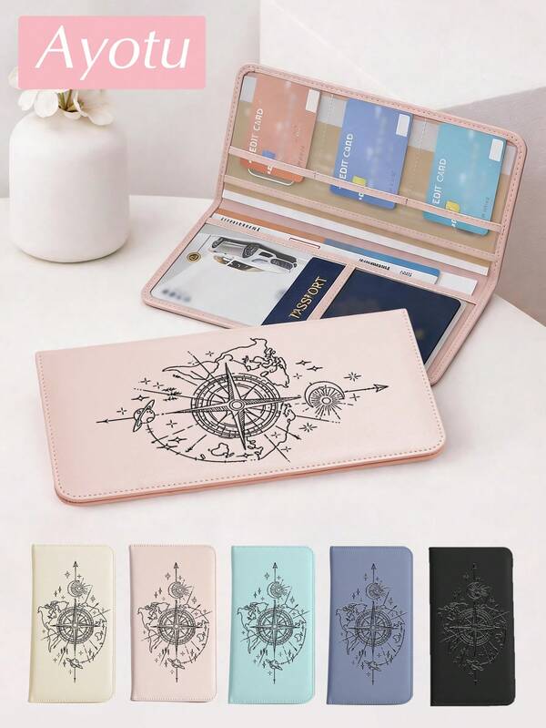 Sun Compass Car Registration & Insurance Document Holder – Organizer Kotak Penyimpanan Mobil, Aksesori Penyimpanan Mobil & Truk, Ideal Untuk Menyimpan Dokumen Penting, SIM, Paspor, Kartu, Aksesori Mobil Kecil, dan Dokumen Lainnya.