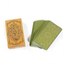 1件 紙製算命遊戲卡，適用於派對與聚會 - 薑色 - 查看 4