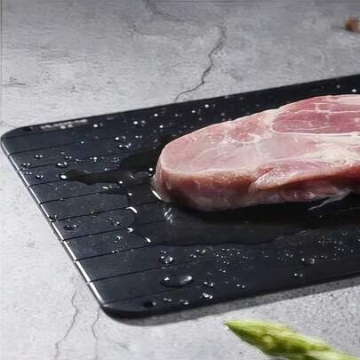 Tabua Magica Para Descongelar Alimentos, Defrost Express G Tábua Grande de Alumínio 20x35cm de Descongelar Carnes - D.K.L