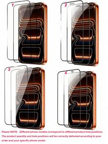 1片 9D 全螢幕鋼化玻璃螢幕保護貼 - 相容 iPhone 17 Pro Max, 16 Pro Max, 16e, 15, 14 Plus, 13, 12, 11 Pro Max, X, XS MAX, XR | 高畫質透明、防刮、無氣泡安裝、相容手機殼、高品質玻璃保護、光滑表面、防眩光、頂級配件 - 無色 - 查看 7