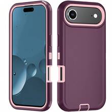 Anti-Drop Anti-Shock Anti-Wear Full Body Protection Phone Case, Durable And Sturdy, 3-In-1 Protective Case Compatible With Iphone, Galaxy And Other Phones - Wine Pink - View 35