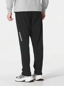 Adidas 新款GYM+ WOVEN PT男子跑步健身訓練休閒透氣長褲 - 黑色 - 查看 3