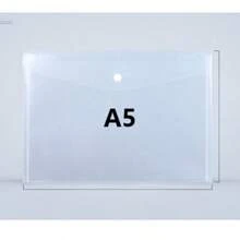 10/20Pcs Thickened Transparent Plastic Snap Button File Folder, Waterproof Reusable A4/A5 Document Envelope Bags, Back To School Stationery For Student Teacher Office Worker Lawyer Home Library Business Use - Transparent - View 13