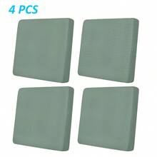 1pc Solid Color High Elasticity Detachable Machine Washable Autumn/Winter Sofa Cushion Cover, Suitable For Living Room Polyester Sofa Cushion Cover And Backrest Cover - Green - View 16