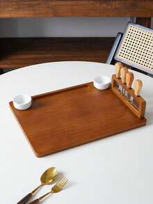 1 Set Papan Keju Kayu, Set Papan Keju Kayu Multifungsi, Cocok Untuk Sarapan di Rumah, Buah, Camilan, Piknik di Luar Ruangan, Pesta, Piring Keju untuk Teh Sore, Piring Ham, Hadiah - View 7