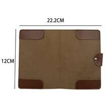 Premium PU Leather Golf Scorebook; Golf Course Scorecard - Brown - View 7