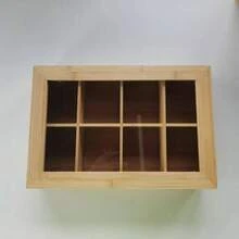 Bamboo Tea Bag Storage Box, Divided Storage Box, Suitable For Middle Eastern Arabic Mint Tea And Saffron Black Tea Bags, Wooden Tea Canister, For Home Majlis Tea Room Use, Non-Food Contact Bamboo Tableware - Champagne - View 9