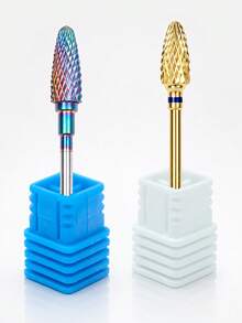 1 Peça Broca Profissional para Unhas, Cabeça de Aparar e Lixar Cutículas, Ferramenta de Remoção para Cuidados com os Pés, Adequada para Unhas de Gel Acrílico, Ferramenta de Cuidados com as Unhas - Multicolorido - Visão 10