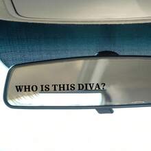 "Who Is This Diva" English Letter Sticker, Exquisite Sticker, Car Decoration Sticker, Home Decoration Sticker, Party Decoration Sticker, Cute And Beautiful Car Sticker, Suitable For Most Cars And Car Parts. - A - View 6