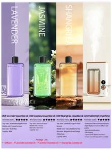 Value Gift Set! Wireless Portable Aromatherapy Diffuser With 7 Adjustable Settings, 6 Types Of 40ml Essential Oils For Easy Switching, USB-C Fast Charging + Digital Display Screen, Long-Lasting Fragrance All Day - D8K - View 23
