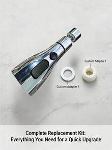1pc 720° Rotating Pull-Out Kitchen Faucet, Dual Mode High Arc Sink Faucet, Dual Water Outlet Mode High Arc Single Handle Vegetable Basin Faucet, Modern Pastoral Style Kitchen & Bathroom, Brushed Nickel Modern Kitchen & Bathroom, Essential Home Goods - Pull-out Kitchen Faucet - View 12