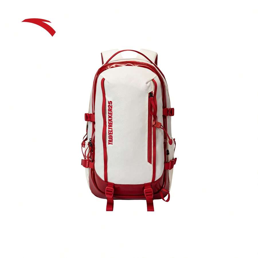 Anta Baichuan Bag | TT25 Professional Outdoor Backpack, Lightweight, Large Capacity, Hiking, Travel, Mountaineering Backpack For Men And Women - Zipper, Job's Tears White - 3 - View 1