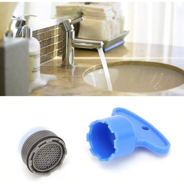 Aireador de grifo Roscas Masculinas Grifo de Ahorro de Agua Aireador Grifo Incorporado Bubbler Fregadero para Cocina Baño(M18.5)