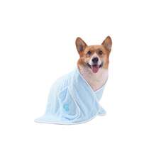 1pc Pet Pocket Absorbent Towel, Thickened Quick-Dry Bath Towel - High Absorbency, Soft Skin-Friendly, Pocket Design, Machine Washable, Hangable Storage - Suitable For Dog And Cat Bathing, Post-Rain Drying, Outdoor Water Play - Multicolor - View 20