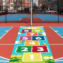 1 buah Taplak Meja Tema Hopscotch, Ukuran 80 X 120/160cm, Dicetak dengan Angka Warna-warni dan Pola Burung, Dapat Digunakan Kembali dan Dicuci, Cocok untuk Rumah, Ruang Tamu, Kamar Tidur, Ruang Bermain, Pesta dan Perayaan - Beraneka warna - View 8