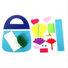 4/6/8/14pcs Children's DIY Felt Handbag Sewing Kit, Cartoon Educational Handmade Toy - Multicolor - View 6