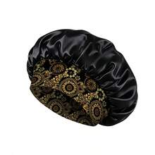1pc Polka Dot Design Milk Silk Women's Sleep Cap, Large Size Lightweight Breathable Hair Protection Cap (Random Print Pattern) - 1pc - View 9