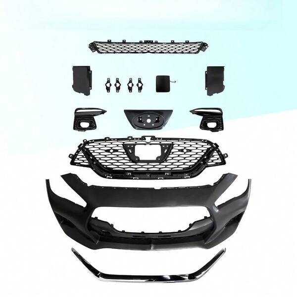 Kit de rejilla del parachoques delantero y luces antiniebla para Infiniti Q50 Skyline 400R estilo 2014-2022