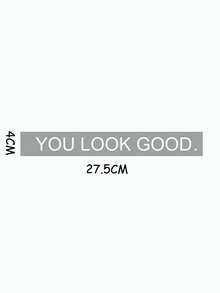1/3pcs Inspirational Quote "You Look Great" Stickers, Reusable, Electrostatically Attracted, Suitable For Mirrors, Windows, And Home Decor. - Classical Chinese Stickers - View 8