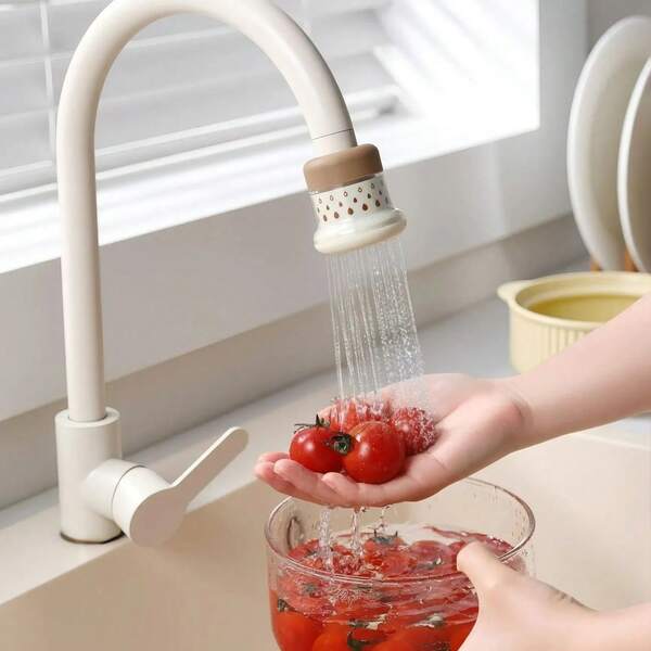 1 stuk Keuken Spatwaterdichte Waterbesparende Filterkraan Beluchter, Afneembare Wasbare Waterzuiveringsfilter Extensie, Universeel Draaibaar