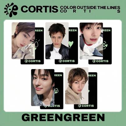 1 set berisi 5 buah Photocard Merchandise Album GREENGREEN YZY 2.0 Lucky Card Benefit (Dikirim secara acak)