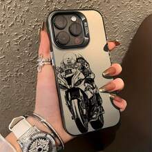 11-17 Galaxy 22-26Phone Case: Stickman Biker - TPU Protective Case |     Shockproof Phone Case |     Scratch-Resistant Case Suitable For  7 / X / XS / 11 Series And  12 / 13 / 14 / 15 / 16 Models - 圖片1PCS - 查看 9