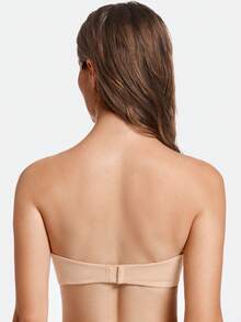 MELENECA Heavy Padded Push Up With Lift Multiway Underwire Strapless Bra For Women - Apricot - View 3