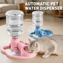 Full-Function Automatic Cat Water Fountain, Detachable Portable Travel Water Bowl, Fits Multiple Water Bottle Mouths, Non-Electric Gravity Filtration Water Dispenser, Suitable For Cats And Small Dogs - Multi-color - View 5