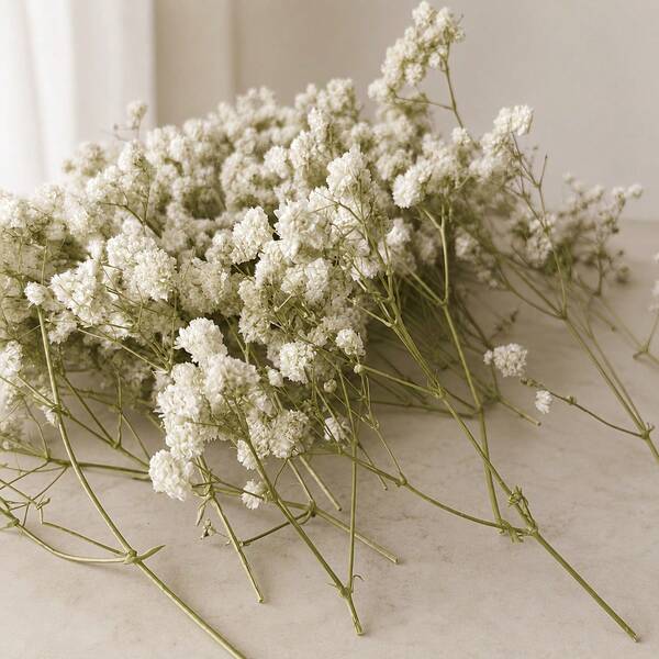 Approximately 106 White Artificial Baby's Breath Flowers, Suitable For Wedding Table Decor, DIY Crafts, Small Bouquets, Wreaths, Home Vase Decoration, Party Table Centerpiece, Gift Wrapping And Handmade Decoration.