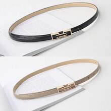 1pc Women's Fashion Personalized Buckle Belt, Korean Versatile Decorative Belt For Jeans, Trousers, Casual Wear - A - View 11