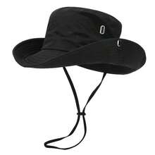 1pc Men's Solid Color Bucket Hat, Outdoor Fishing Hiking Sun Protection Hat, Casual Wide Brim Hat, Suitable For Spring/Summer Travel, Beach, UV Protection - Multicolor - View 13