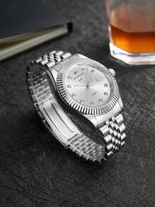 A Business Watch For Professional Men-The Perfect Choice For All Kinds Of Business Meetings And Dinners - Silver - View 5