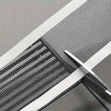 1 Roll 157.48inch Floor Drain Filter, Self-Adhesive Mesh Sticker, Trimmable Shower Drain Plug Protector, Easy Clean Hair Catcher, For Bathroom Kitchen Sink, Anti-Clogging Accessories - A - View 3